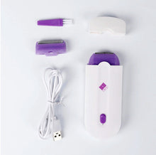 Cargar imagen en el visor de la galería, Depiladora Corporal Recargable Purple TS – Rápida y Suave | Cabezal Intercambiable | USB Portátil