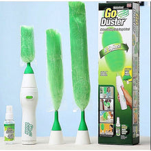 Cargar imagen en el visor de la galería, Plumero Eléctrico 3 en 1 Go Duster – Giratorio 360º | 3 Cabezales | Atrapa el Polvo al Instante
