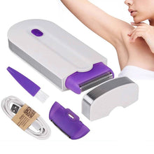 Cargar imagen en el visor de la galería, Depiladora Corporal Recargable Purple TS – Rápida y Suave | Cabezal Intercambiable | USB Portátil
