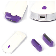 Cargar imagen en el visor de la galería, Depiladora Corporal Recargable Purple TS – Rápida y Suave | Cabezal Intercambiable | USB Portátil

