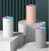Cargar imagen en el visor de la galería, Humidificador Ultrasónico LED – Bruma Fría Silenciosa | Luz Ambiente RGB | Mini y Portátil
